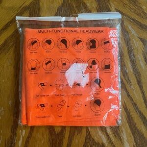 Multi-Functional Orange Headwear